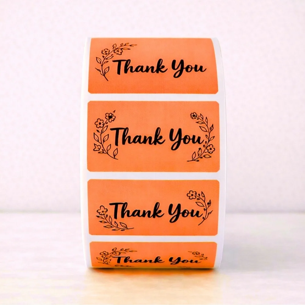 Thank You Labels – 100 Pack Small Business Packaging Stickers for resellers NEW
